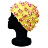 CHEX Ladies Rose Elasticated Swimming Hat Decorated Multicolour Floral Detailing