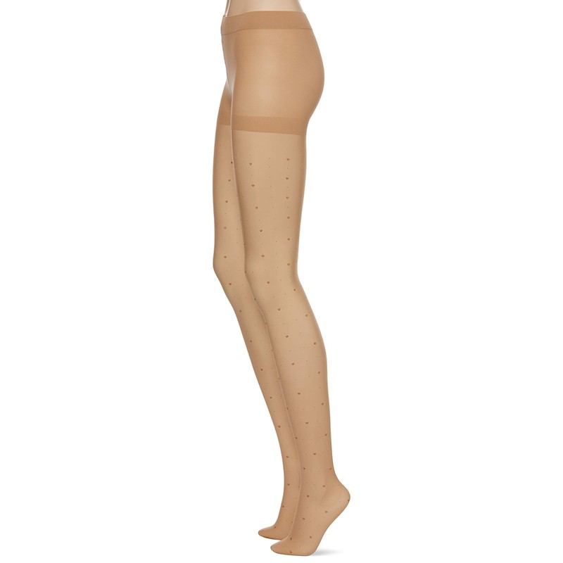 Atsugi FP10026 Women's Stockings ATSUGI The Leg Bar Heart Dot