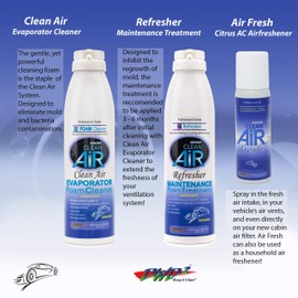 DWD2 Clean Air 3 Pack Bundle AC Coil Cleaner Foaming Coil Cleaner for AC Condenser Coil Cleaner Car AC Cleaner Spray AC Evaporator Coil Cleaner Air Conditioner Cleaner Spray Refresh Air Conditioner