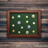 Golf Ball Marker Shadowbox Display | Holds Flat or Pegged