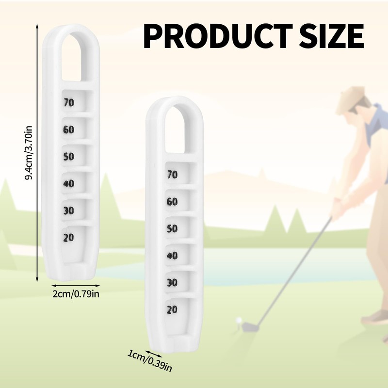 2pcs Adjustable Golf Tee Height Tool, Easy to Use Tee