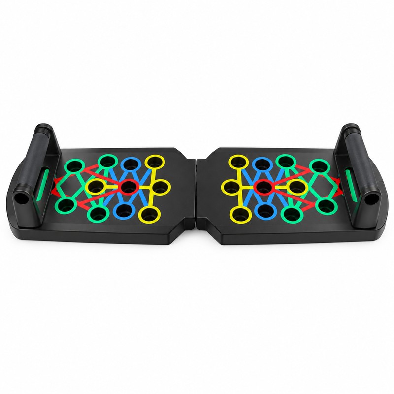 Foldable Push-Up Board Set for Strength Training – Handle System