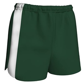 Champro Unisex-Youth Sprinter Track and Field Shorts, Forest Green/White, Youth Small