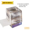 Rustic White Barnwood Tissue Box Cover: Tissue Cube Box Includes