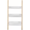 House of Living Art Ladder Shelf 3-Tier Bamboo and MDF