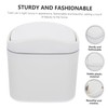 Ciieeo Light Luxury Desktop Trash Can with Lid Stylish Household
