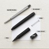 YUNCHUN 2PCS Ballpoint Pen + Pencil, Multi-Function Medium Point Boligrafos,