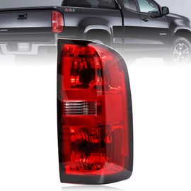 Nakuuly Tail Light Assembly Compatible With 2015-2022 Chevy Colorado Factory Style Right Passenger Side Taillight Brake Rear Lamp Red Clear Lens with Bulb and Harness # 84169778 GM2801270