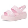 Crocs Women's Brooklyn 4U Low Wedges Sandal, Pink Milk, 7