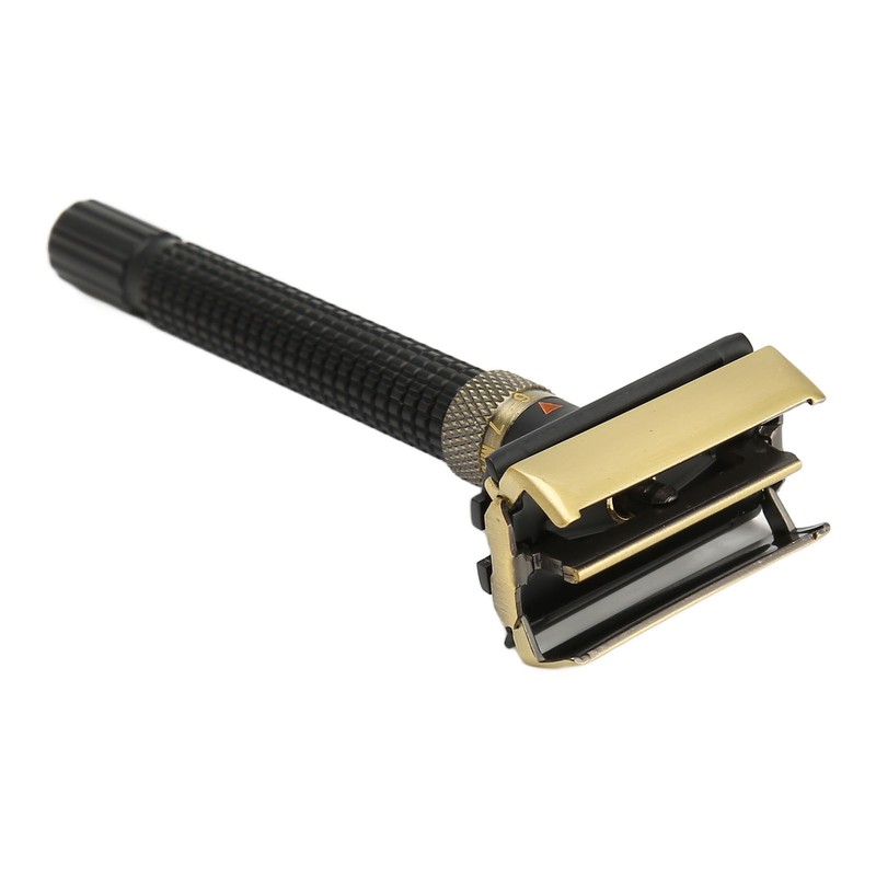 Double Edge Safety Trimmer Reusable Slip Resistant Metal Men Safety