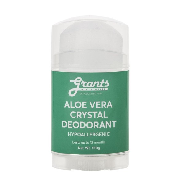 Grants Of Australia Crystal Deodorant Stick Aloe Vera 100g