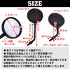 TIGRE BLANC 汎用 バイク ミラー 丸型 バイクミラー ショート メッキ 左右