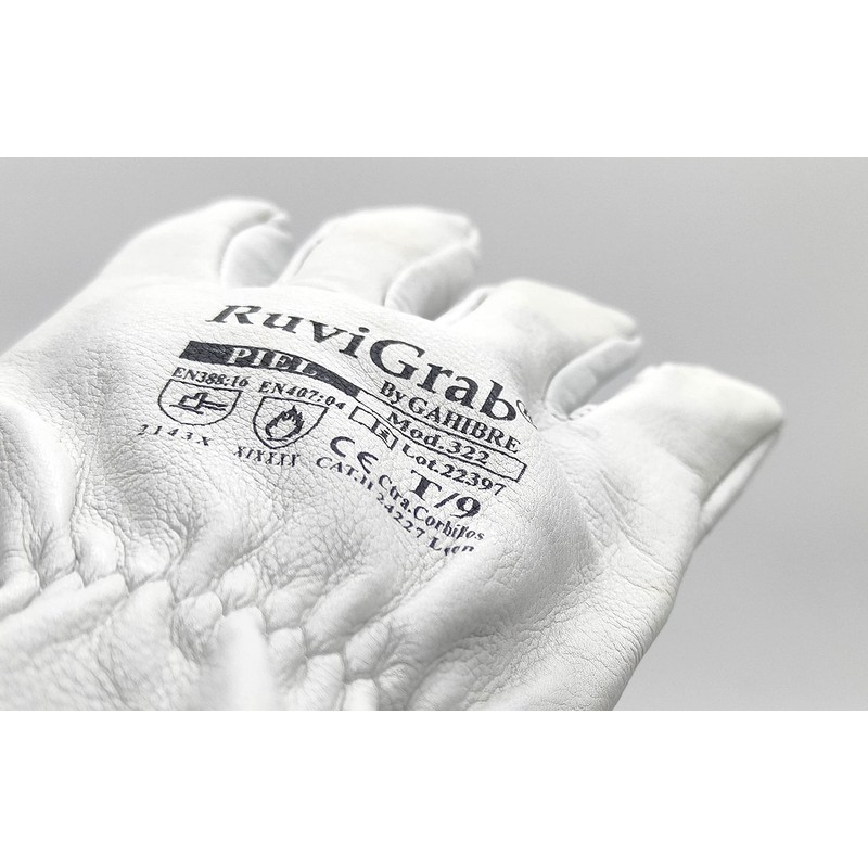 Ruvigrab 2409 Cowhide Leather Fire Protection Glove 100 Degree