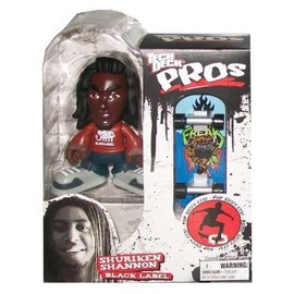 Tech Deck Pro Skater Action Figure with Skateboard Shuriken Shannon Black Label by Tech Deck