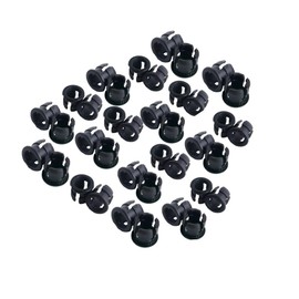 Honbay 100 Pieces Black Plastic 5mm LED Holder LED Light Mounting Holders on Panel