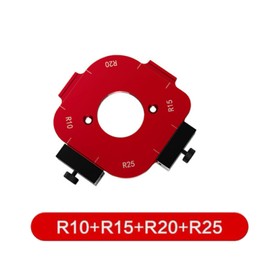 2 Set Radius Jig Router Templates,4 in 1 Aluminum Alloy Corner Radius Routing Templates for Routing Rounded Corners R10 R15 R20 R25 R30 R35 R40 R50