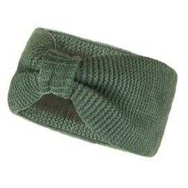 Vanessa & Melissa Knitted Women's Headband with Bow, Girls Headband Lined with Warm Fleece Lining, Earmuffs SB1015