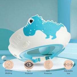 Thcbme Gorro Ducha Visera Niños Protector Ojos Oídos Años Bonita Forma Cocodrilo Hipopótamo Hace Que Baño Bebé Sea Más Divertido