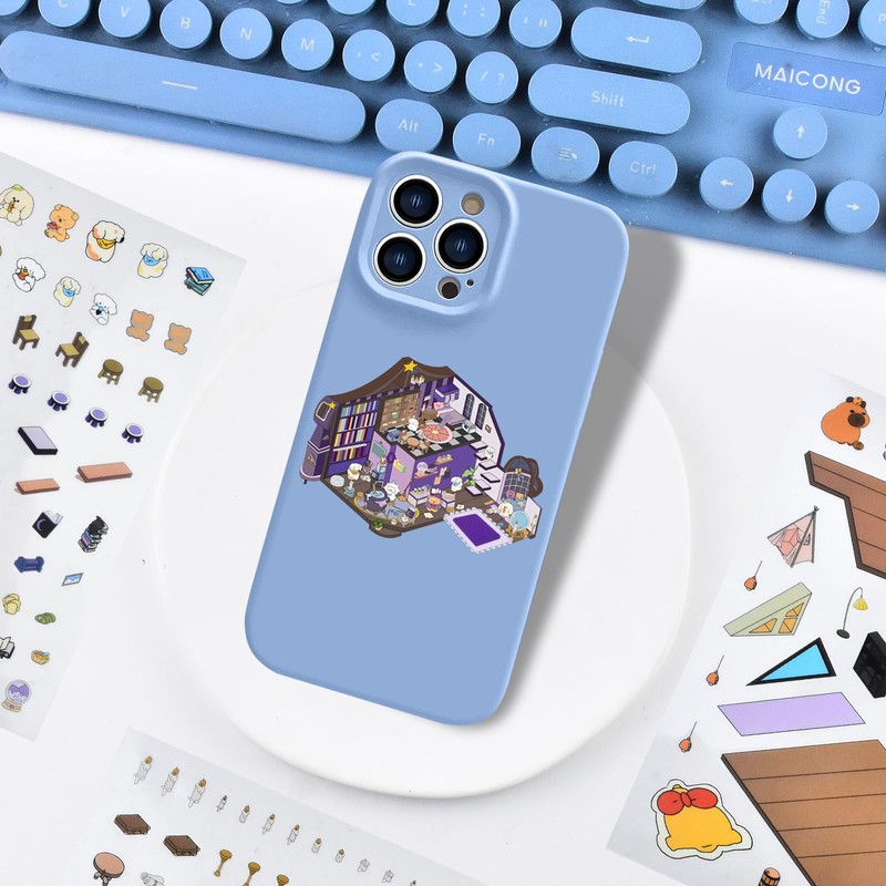 2 Sets Large Magic 3D Stickers Scene 3D House Stickers