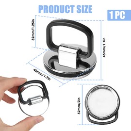 Kitchen Sink Plug, Chrome Sink Plug Replacement 45mm, Bath Plug and Chain with Handle, Polished Effect Abs Plastic and Rubber Seal, Rustproof, Universal Fit for Bathroom and Kitchen Sinks, Bathtubs
