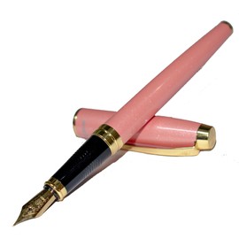 Success Stationery Fountain pen, extra fine point smooth writing pens for journaling fancy pens, hero 277 pink colored metal pen writer gifts Pen Sets for Men and Women Classic Design with Converter