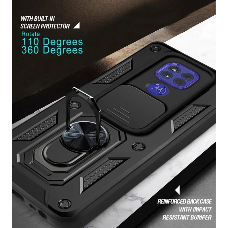 Funda Para Moto Tapa Deslizante Case + Cristal Templado