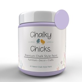 Chalky Chicks Premium Chalk Style Paint for Furniture, Home Decor & DIY Crafts – Sweet Lilac (Light Purple) – Eco Friendly – No Sanding, No Primer Needed – Multi Surface Paint – 4 oz – Made in the USA