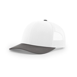Richardson 112 Trucker Hat White/Charcoal, OSFM