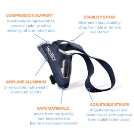 Balto Jump CCL Brace – Dog Knee Brace with Aluminum Splints – Pre/Post Surgery Support Helps Prevent New Injuries – Right Leg, Extra Small