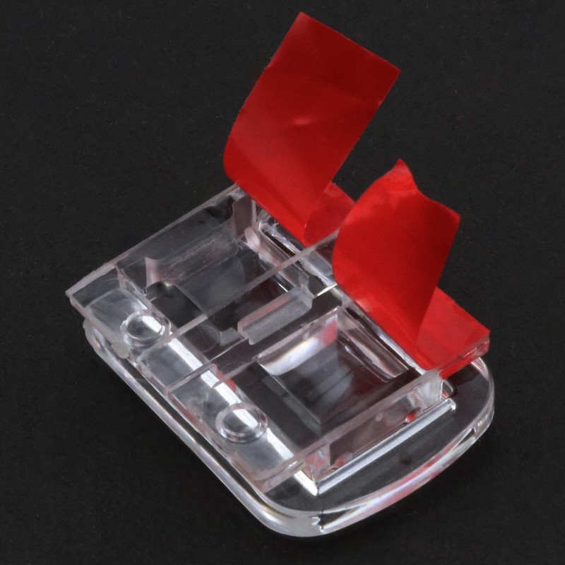 LUORNG 4PCS Clear Acrylic Lock Hasp Buckles Mini Hinge Hasp