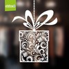 Christmas Window Stickers - Xmas Present Hanging Bauble Window Cling