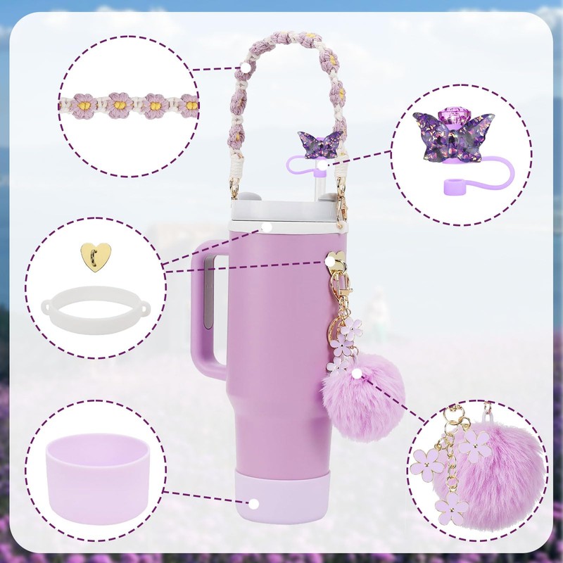 AYNKH Cup Accessories Premium Set - 7 Pieces Including Straw