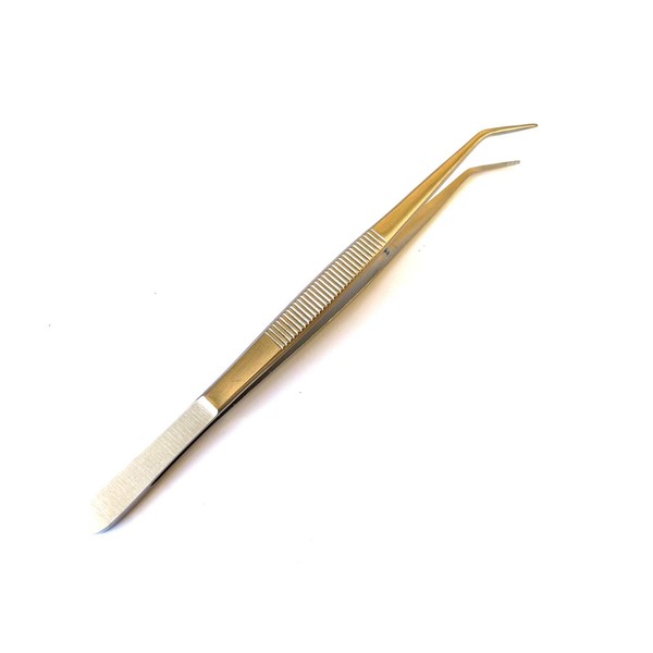Heavy Duty 6" Stainless Steel College Tweezers Curved Tips All-Purpose