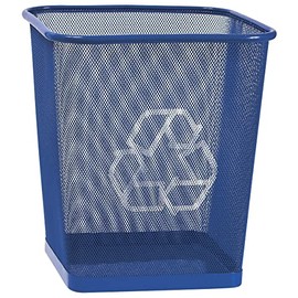 Merangue Mesh Recycling Bin, 21 Liter / 5.7 Gallon, Blue (1025-5080-50-000)