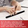Architectural Ruler Aluminium Triangular Scale Ruler 30cm Metric Scales Metric