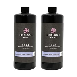 Heirloom Roses Founder’s Fish Fertilizer, Plant Food for Plants, Organic Liquid Emulsion Fertilizer, Garden Fertilizers for Rose Flower and Tomato Outdoor Gardening, 32 Fl Ounces, Pack of 2