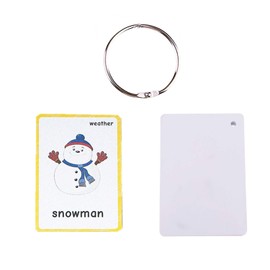 Set of Clothing and Weather Flash Cards for Toddlers | Kids Learning Flashcard & Montessori Pocket Cards Toys | Perfect for Pre-K Decor Background Wall Stickers, Teacher/Autism Therapists Tools