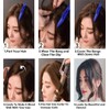 2 Pieces Wave Side Bang 100% Real Hair Clip-In Pony
