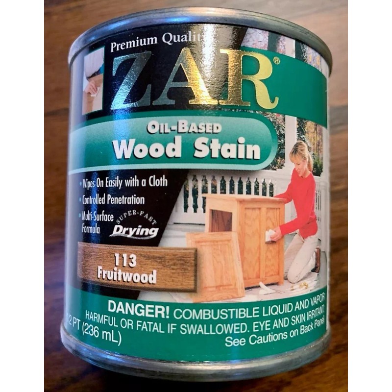Zar Interior Stain 113 FRUITWOOD 1/2 pint