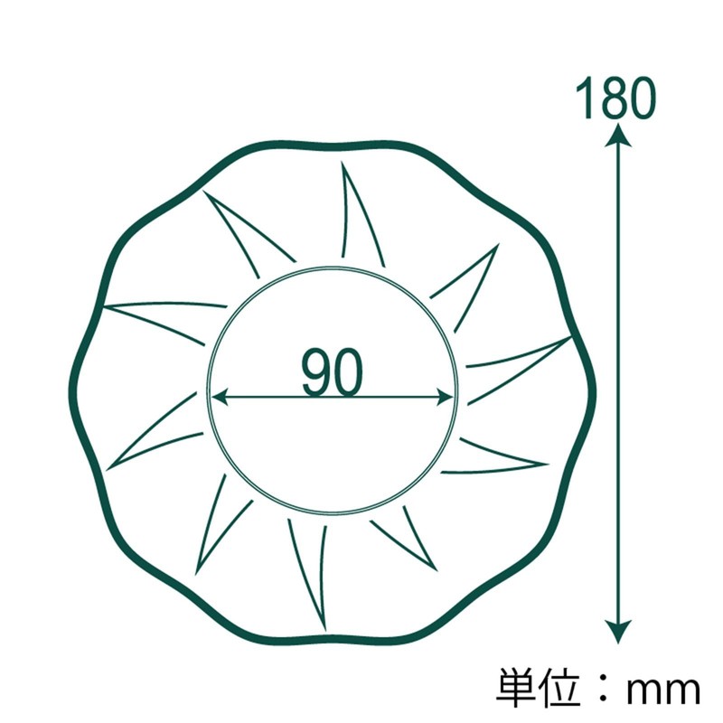 HEIKO Paper Plates Craft Sunplate, 7.1 inches (18 cm), 25