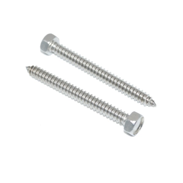 Hexagon Tapping Screws 8 x 45 Pack of 10 Stainless
