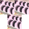 FOMIYES 15pairs Kiss False Lashes Natural Long Thick Safe Odorless
