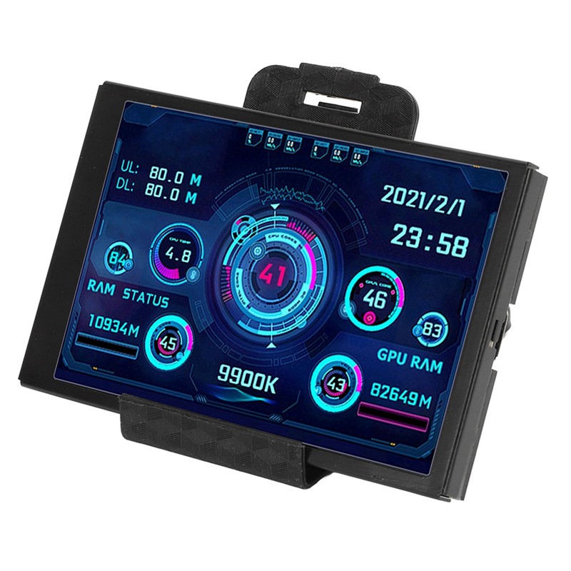 3.5in Computer Temp Monitor IPS Full View Display Small Screen