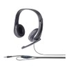 BUFFALO BSHSHCS115BK PC Headset, 4 Pole Connection, Antibacterial Resin Headband