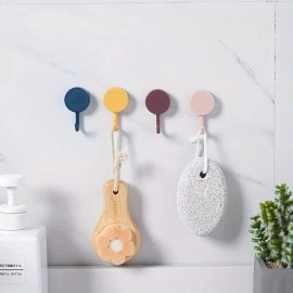 Unbranded 10PCS Colorful Self Adhesive Wall Hooks Sticky Hanger for Home, Kitchen & Bath