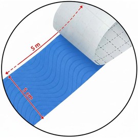 Cinta Kinesiologica Resistente al Agua Kinesiotape Cinta 2 Rollos de 5cm x 5m Kinesiotape Azul