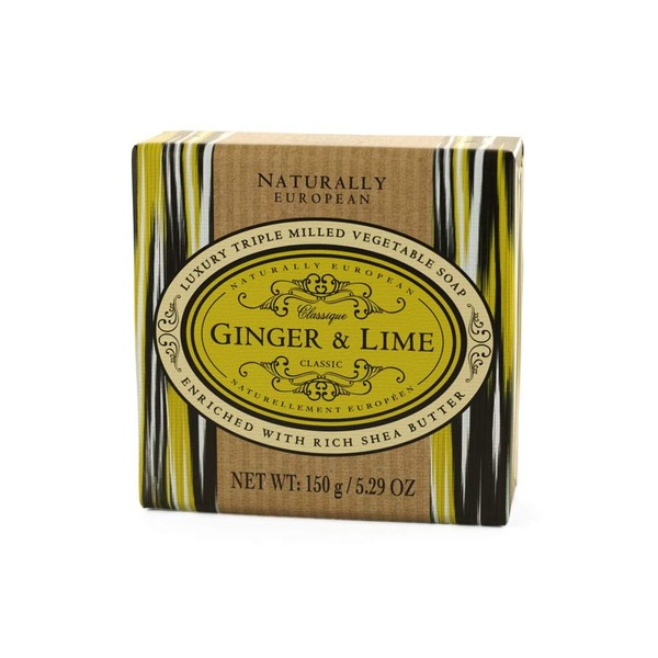 Naturally European Fragrance by Somerset Ginger & lime soap bar by somerset, 5.29 Fl Oz