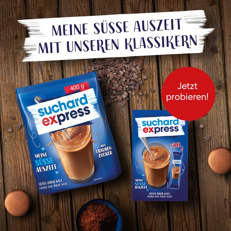 Suchard Express Classic Choco & Cream Cookie Crumble, 10 x
