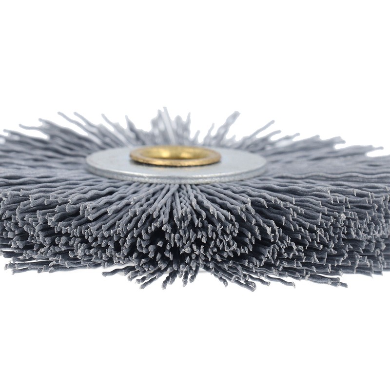 Key Machine Deburring Brush Nylon Bristles Burr Removal Cleaning Tool