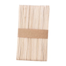 Mandala Crafts 6 Inch Jumbo Wooden Popsicle Sticks - 100 Craft Wood Sticks for Crafts, Food, Ice Cream, Waxing & More